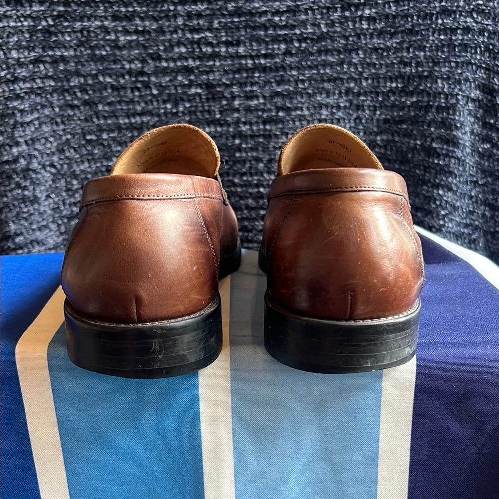 Johnston & Murphy Brown Leather Penny Loafers